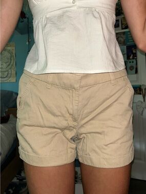 J. Crew Beige Cotton Bermuda Shorts